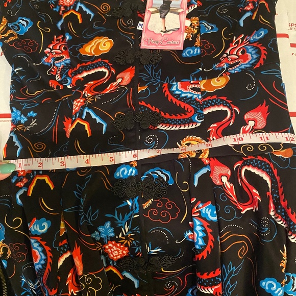 Pinup Girl Dragon Sandra Dress NWT (Size XS) - Picture 3 of 3